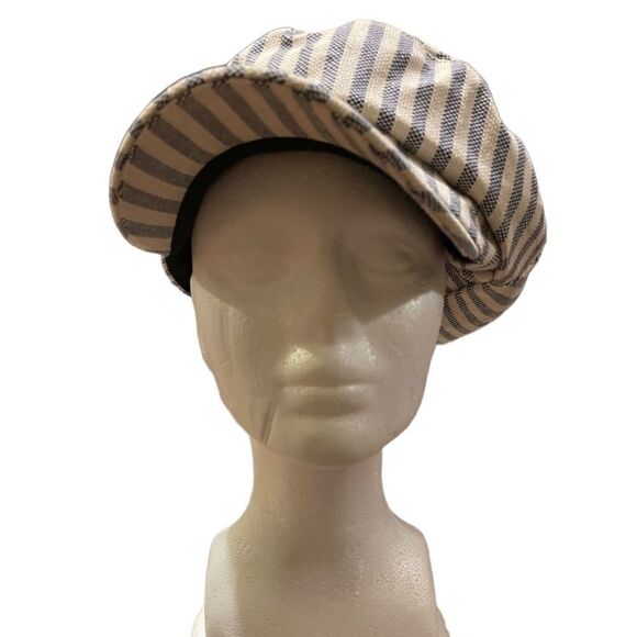 NWT INC International Concepts jean material white blue cap - Picture 1 of 4
